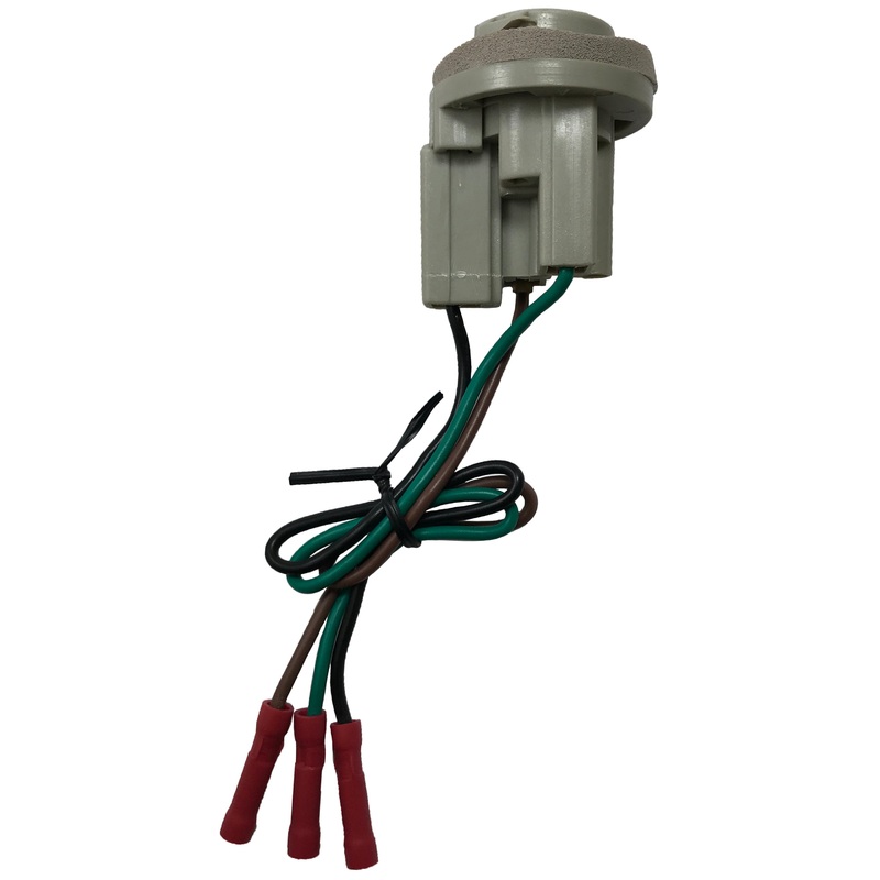 (2) Brake Tail Turn Light Standard S522 Socket Assembly Lamp Pigtail Connector