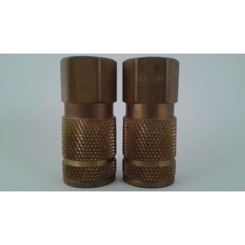 2 pk T-Style Air Coupler Body 1/4 Female NPT Replaces Milton 785