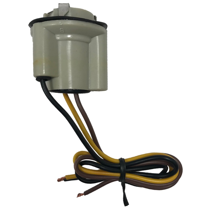 (2) Turn Signal Light Socket Standard S-54 Lamp Pigtail Connector Repair Assembly