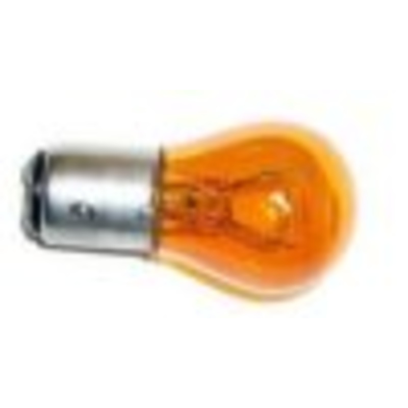 Amber Miniature Light Bulb – 12.8V / 14V – 2.1 / 0.59A – S-8 DC Index Base – Fits 1157NA – 10 Pack