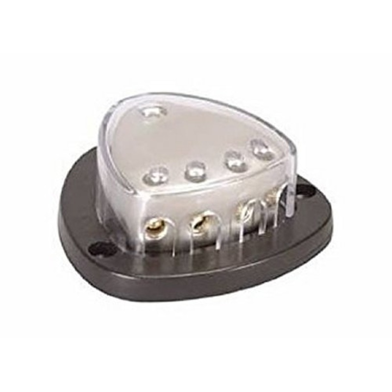 JT&T 7786F TRIANGULAR Distribution Block (1) 4 Gauge input (4) 8 Gauge outputs 24k