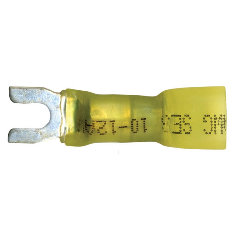 Multilink Heat Shrink Crimp & Solder Spade Terminal 12-10 AWG #6 Stud – 10 to 500 Pack