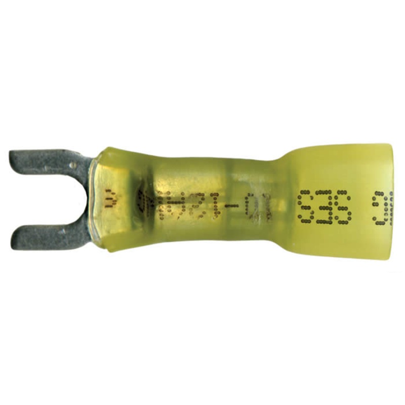 Multilink Heat Shrink Crimp & Solder Spade Terminal 12-10 AWG #8 Stud – 10 to 500 Pack