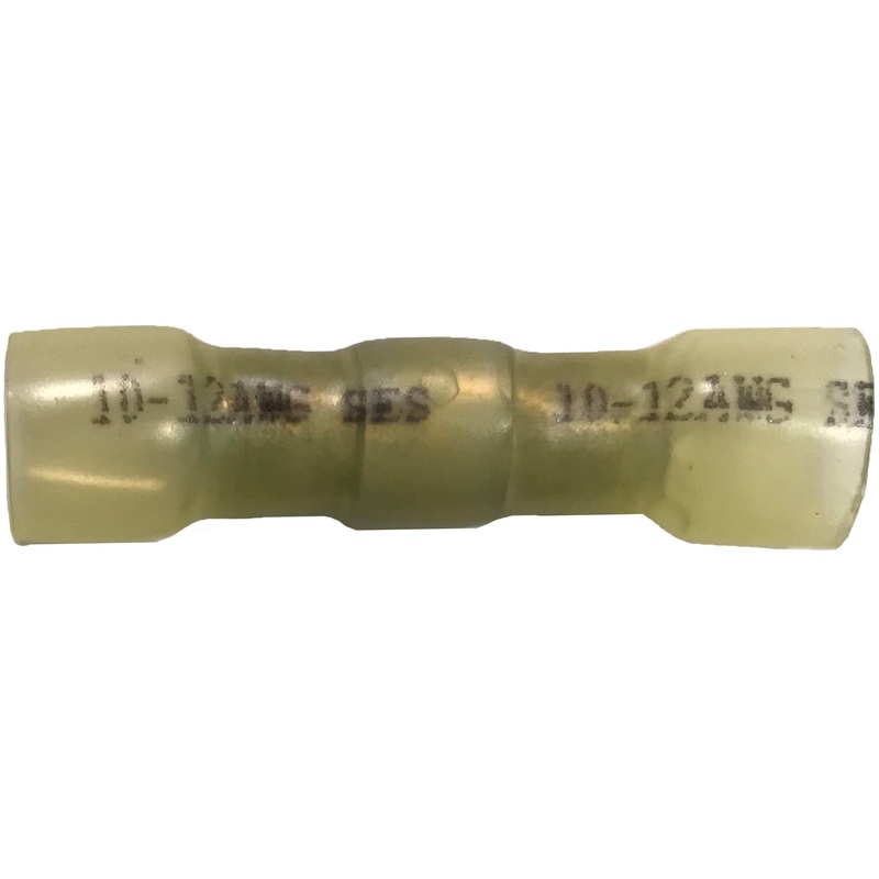 12-10 AWG Heat Shrink Butt Connectors – Crimp & Solder Terminals – 10 to 500 Pack