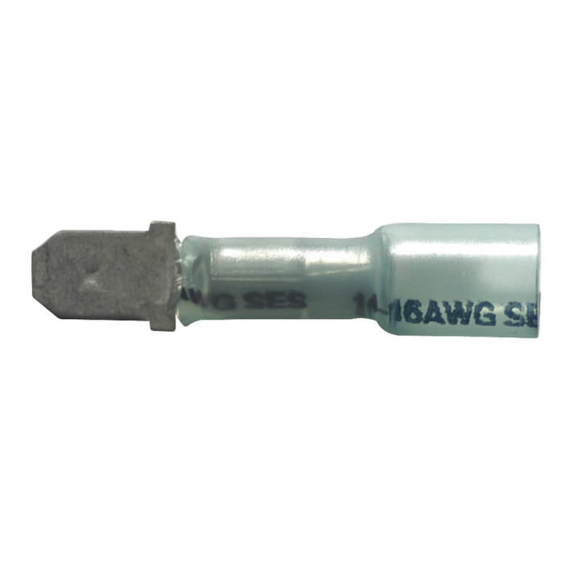 14-16 AWG Blue Quick Connect Terminals – .250 Male Slip-On – 10 to 500 Pack