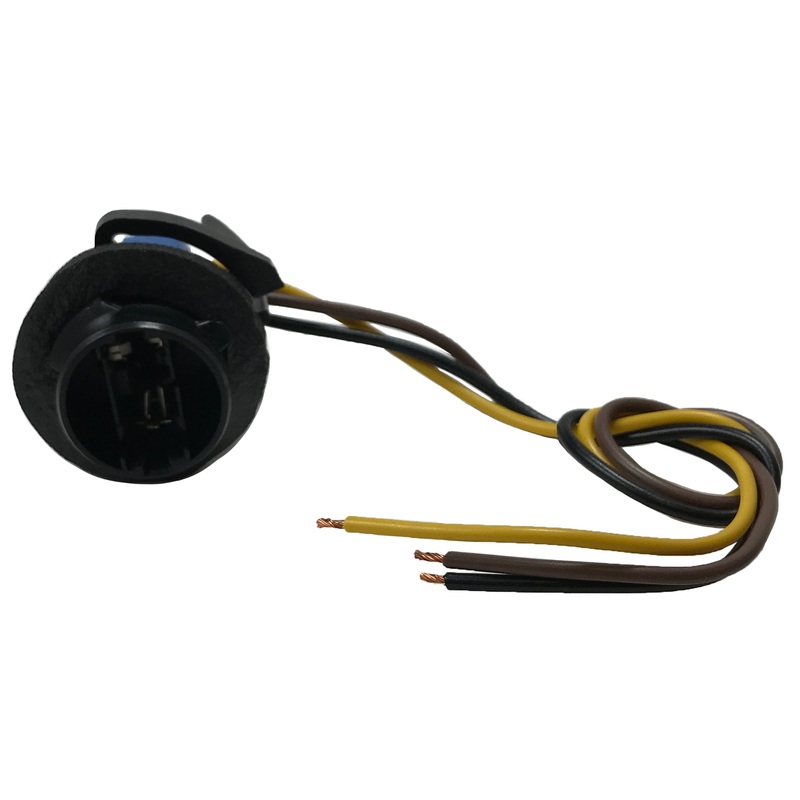 (2) Brake Tail & Turn Signal Lamp Socket Standard S-559 Light Pigtail Connector