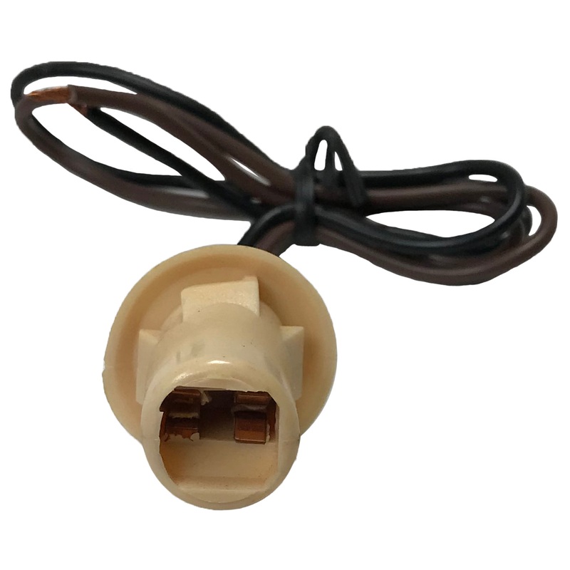 (2) Side Marker Light Electrical Socket Standard S-97 Lamp Repair Pigtail Assembly