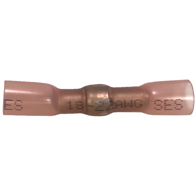 22-18 AWG Heat Shrink Butt Connectors – Crimp & Solder Terminals – 10 to 500 Pack