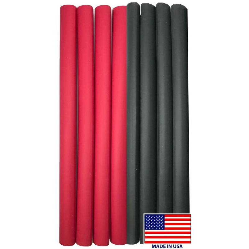 3/4 Dual Wall Heat Shrink Tubing – 12 Red & Black – 8 Pack