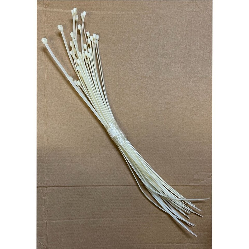 Clear 18 Inch Nylon Heavy Duty Cable Wire Wrap Zip Ties 120 LBS – Pack of 35 – Made in the USA