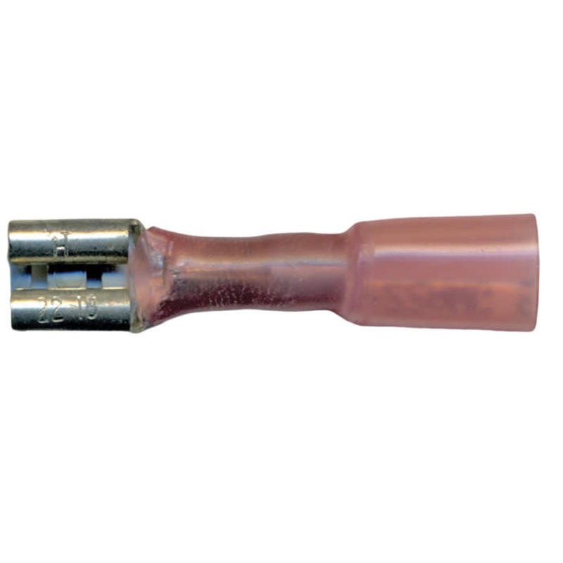 Multilink Heat Shrink Crimp & Solder Female Quick Disconnect Terminal 22-18 AWG .250 Tab – 10 to 500 Pack