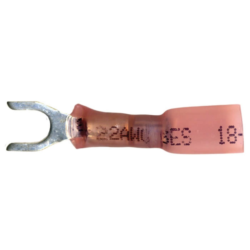 Multilink Red Spade Terminals 18-20 AWG #10 Stud – 10 to 500 Pack