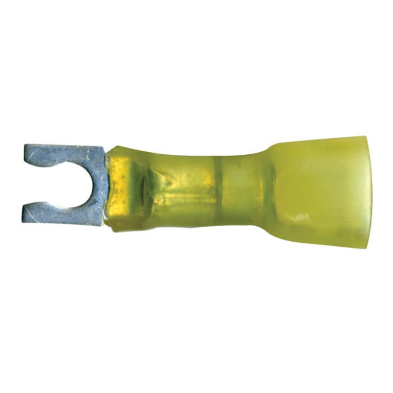 Multilink Yellow Spring Spade 10-12 AWG #8 Stud – 10 to 500 Pack