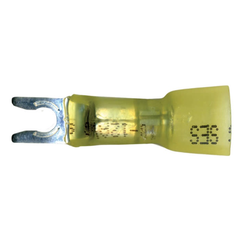 Multilink Yellow Spring Spade Terminals 10-12 AWG #6 Stud – 10 to 500 Pack