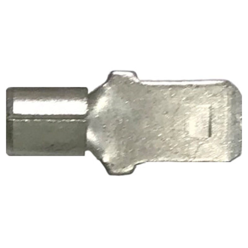 12-10 AWG Non-Insulated Male Quick Disconnect Terminals – .250 Tab Tin-Plated Copper – 100 or 1000 Pack – Made in USA