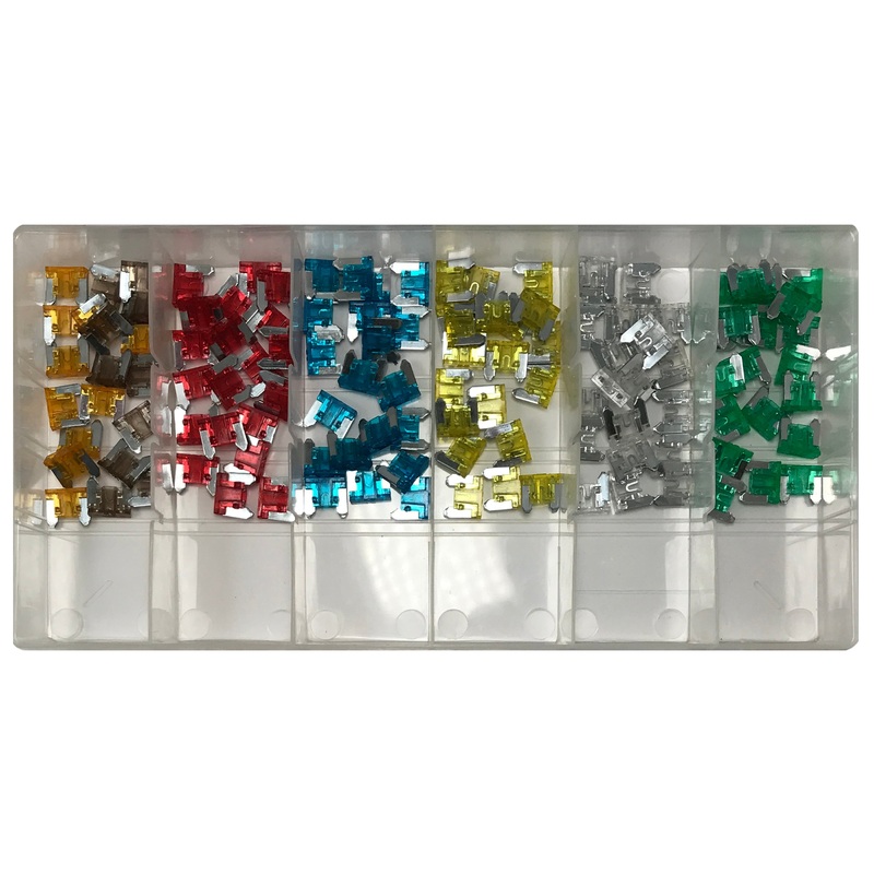 120 Piece ATLM Low Profile Mini Fuse Assortment Kit