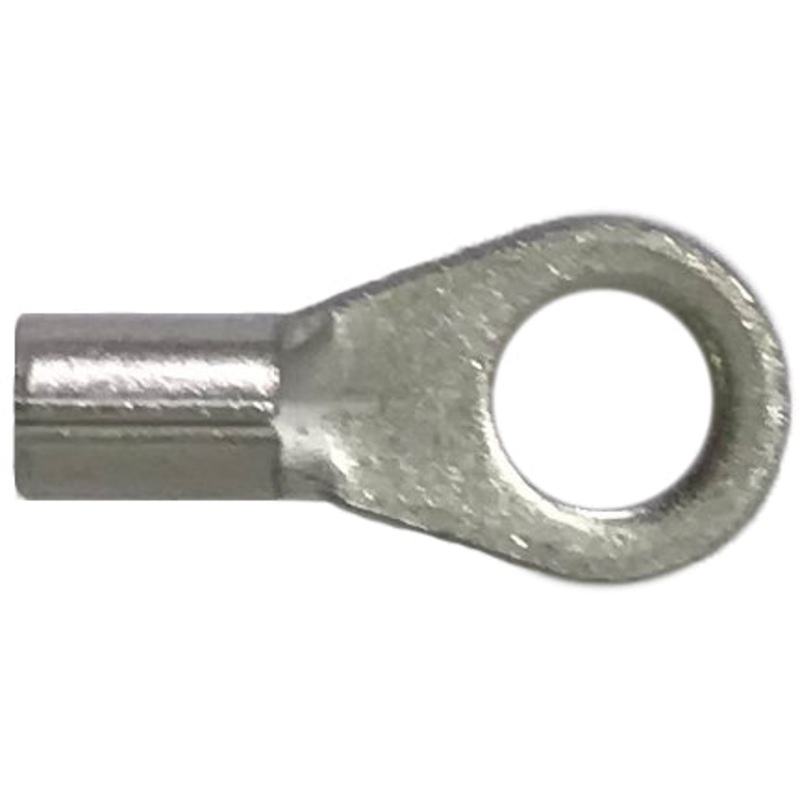 16-14 AWG Non-Insulated Ring Terminals – #10 Stud – 100 to 1000 Pack – Made in USA