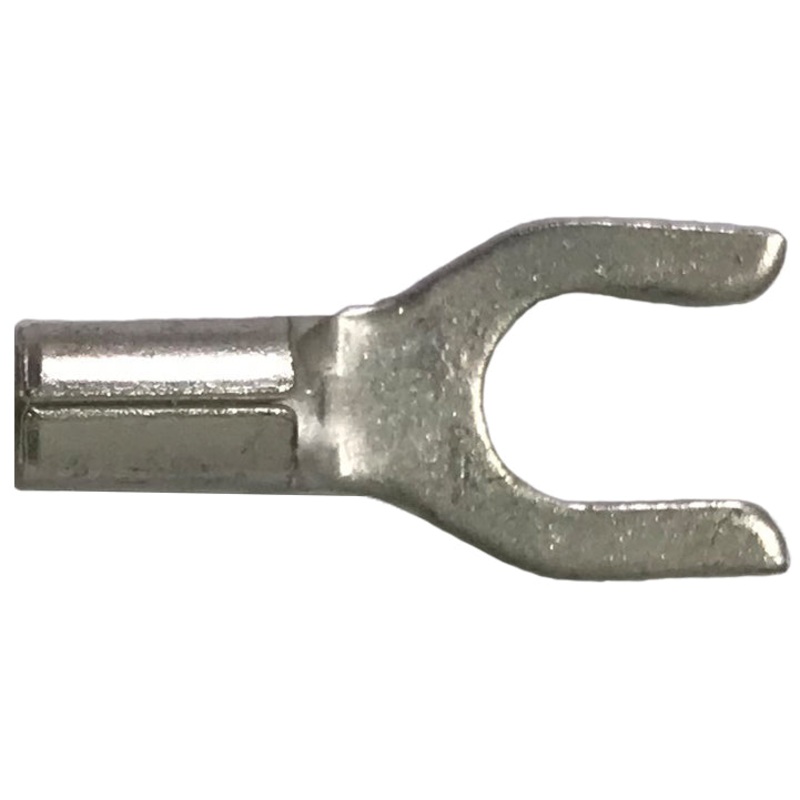 16-14 AWG Non-Insulated Spade Terminal – #6 Stud – 100 to 1000 Pack – Made in USA