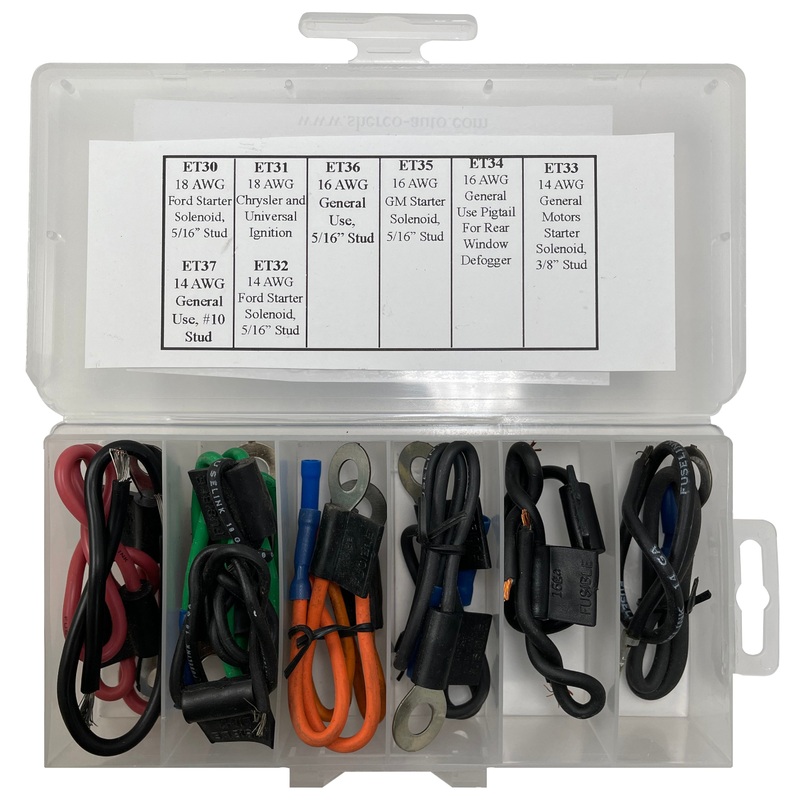 16 Piece Master Fusible Link Kit – 2 Each of 8 Types