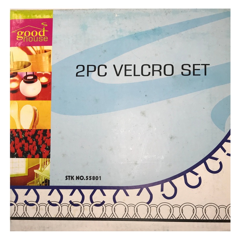 2 Rolls x 25 MM x 10 MM (1 x 33′ FT) Male & Female White Velcro Roll Boxed Kit