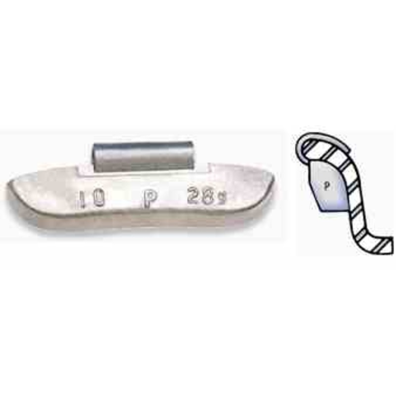 3 Oz Lead Wheel Weight for Standard Steel Wheels, 50 per box