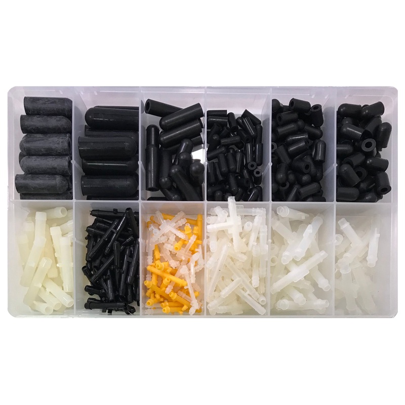385 Piece Large Vacuum Tee, Cap And Connector Assortment Kit