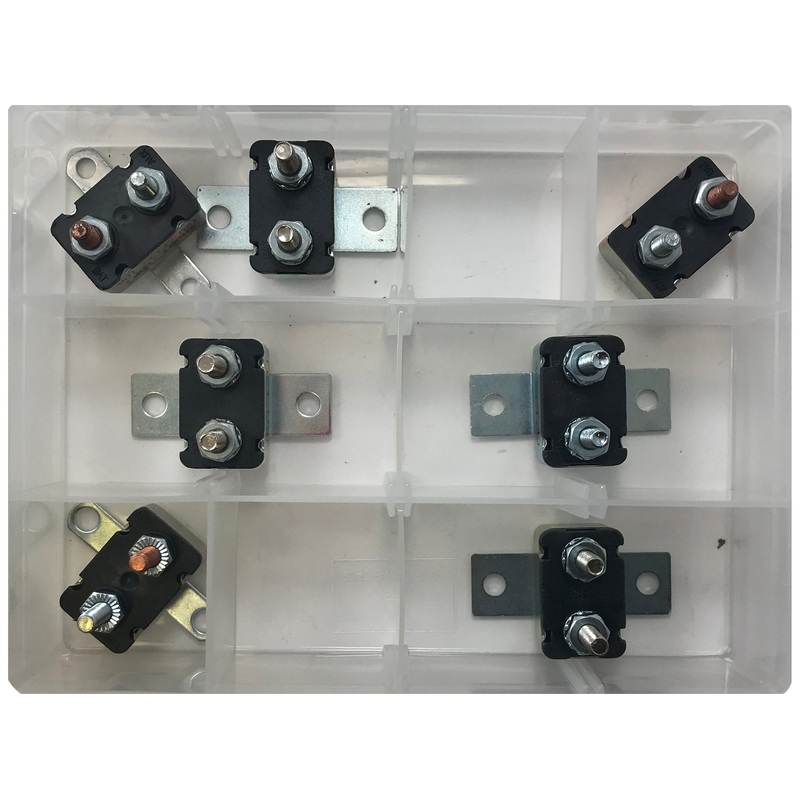 7 Piece Automotive Mountable Circuit Breaker Assortment – Universal Stud Type