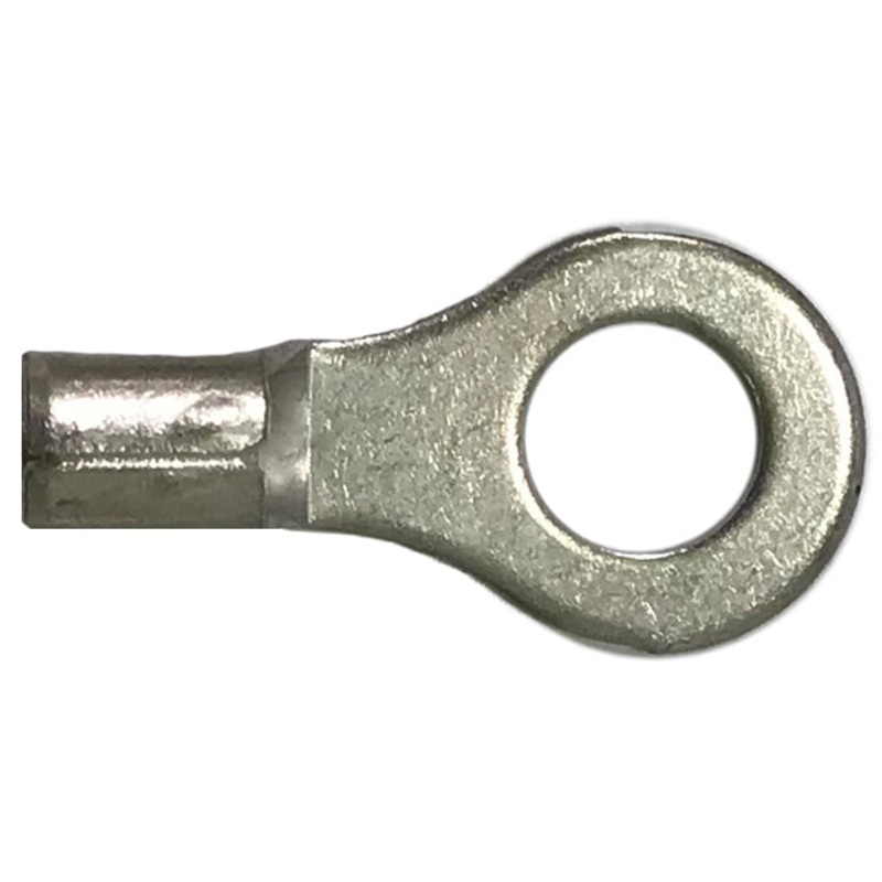 8 Gauge Non-Insulated Ring Terminal – 1/4 Stud – 25 to 1000 Pack – Made in USA