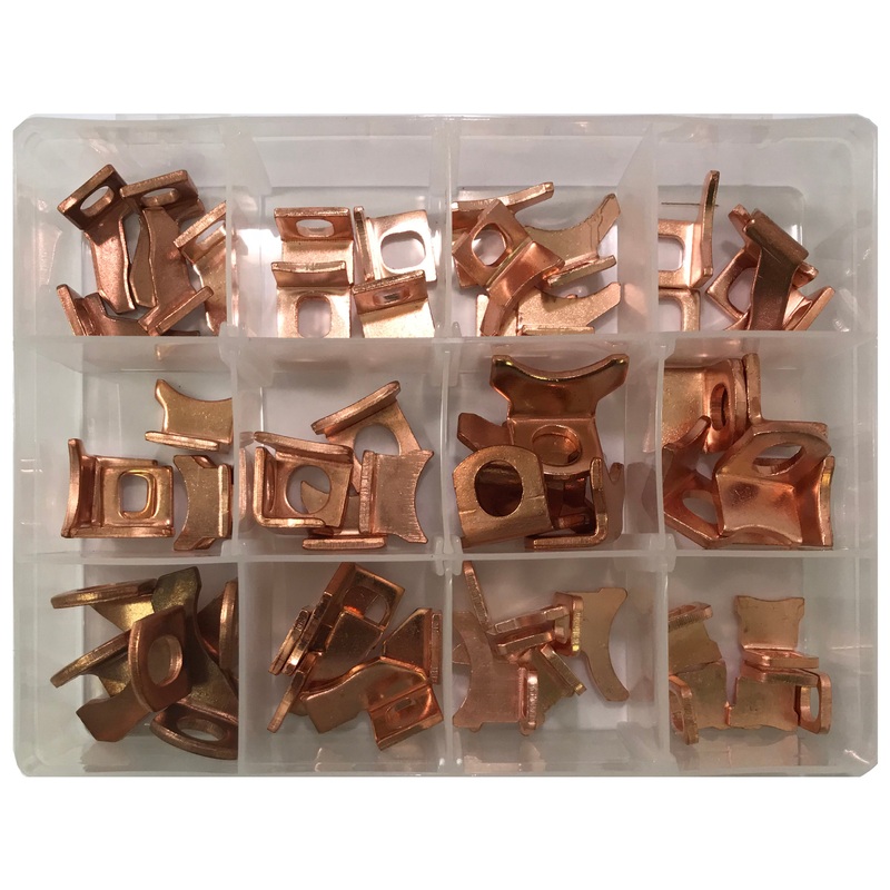 Copper Starter Solenoid Contact Assortment – 60 Piece Kit – For NipponDenso
