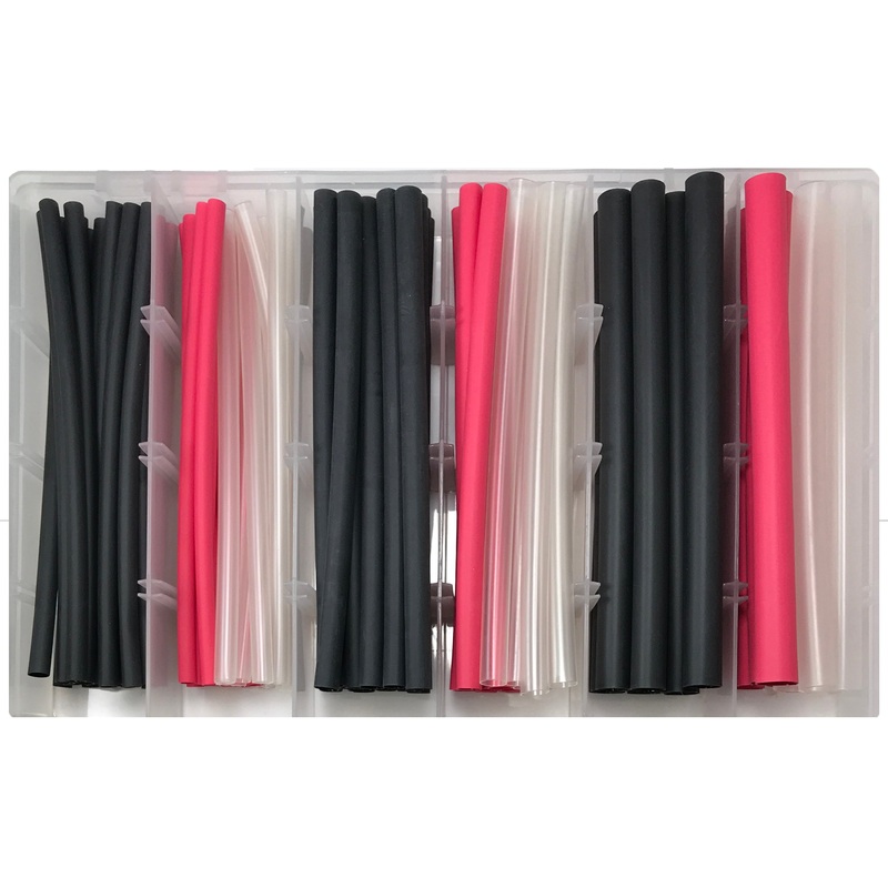 Heat Shrink Tubing Assortment – 3:1 Adhesive Lined – 100 Piece Kit