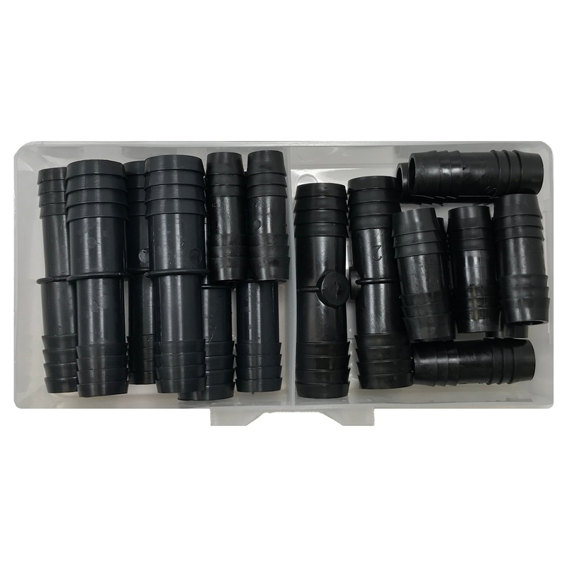 Heater Hose Connector Splicer Kit – Polyethylene – 18 Piece Assortment