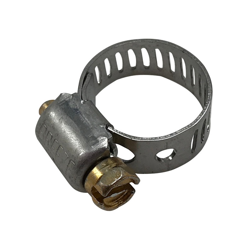 SAE #4 Stainless Steel Mini Worm Gear Hose Clamp – 7/32 to 5/8 – 5/16 Band – 10 or 100 Pack