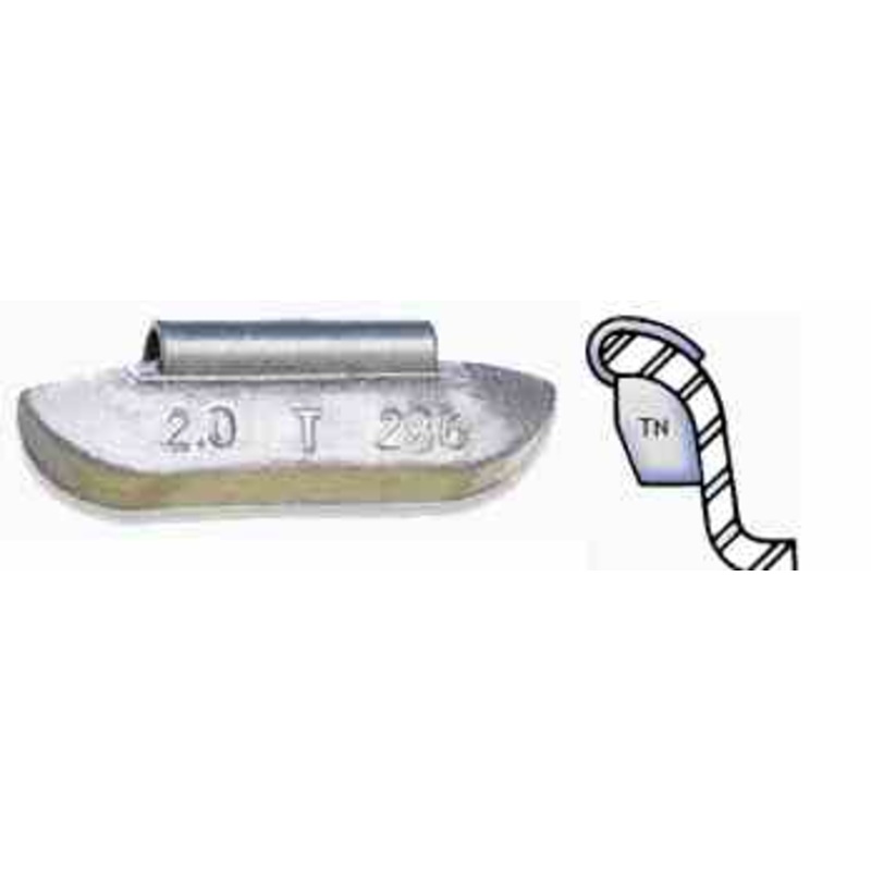 1 Oz Lead Wheel Weights for most Light Trucks, 25 per box