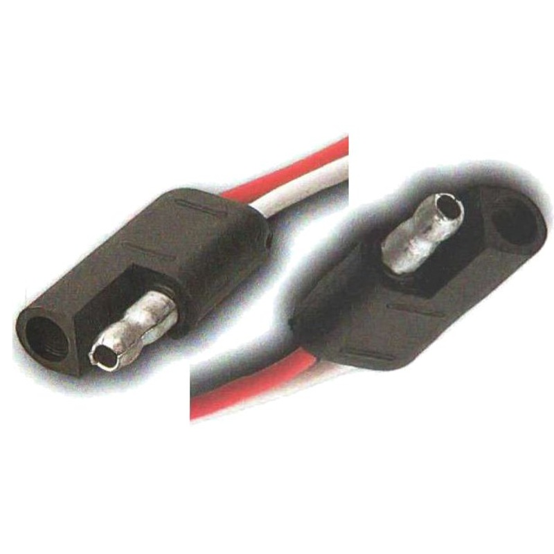 2 Pole Molded Trailer Connector 12 Inch – 1 or 10 Pack