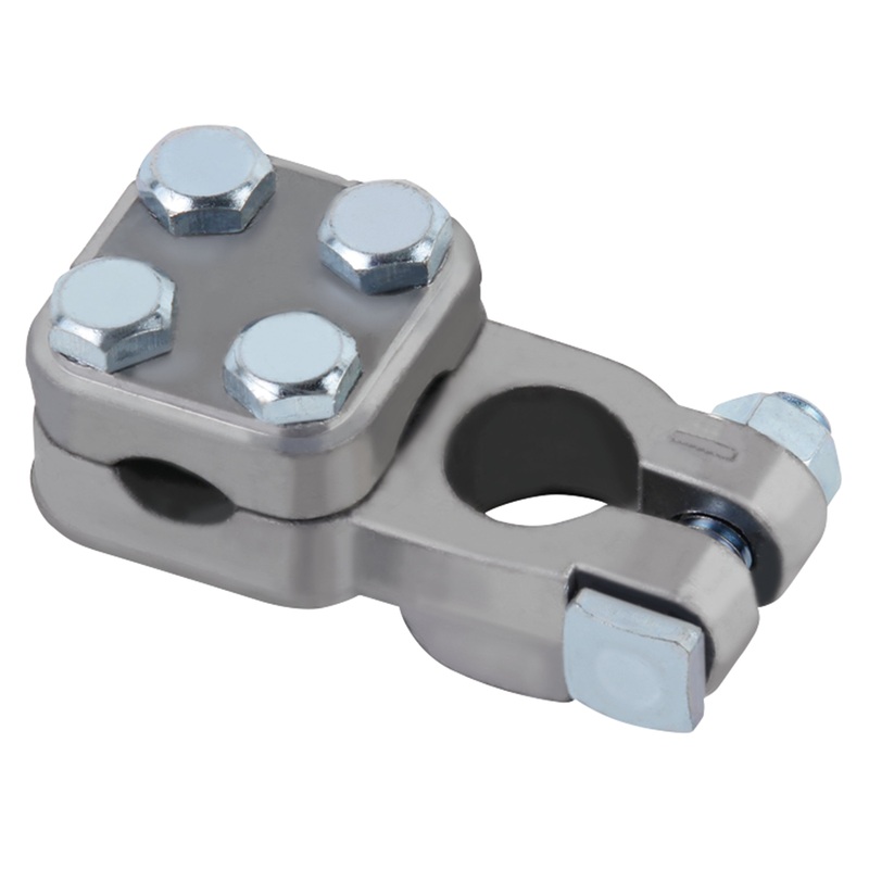 2 to 4/0 AWG 3-Way Top Post Battery Terminal – Negative – Commercial Grade