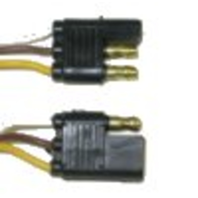 3 Pole Flat 16 Gauge Molded Trailer Connector – 12