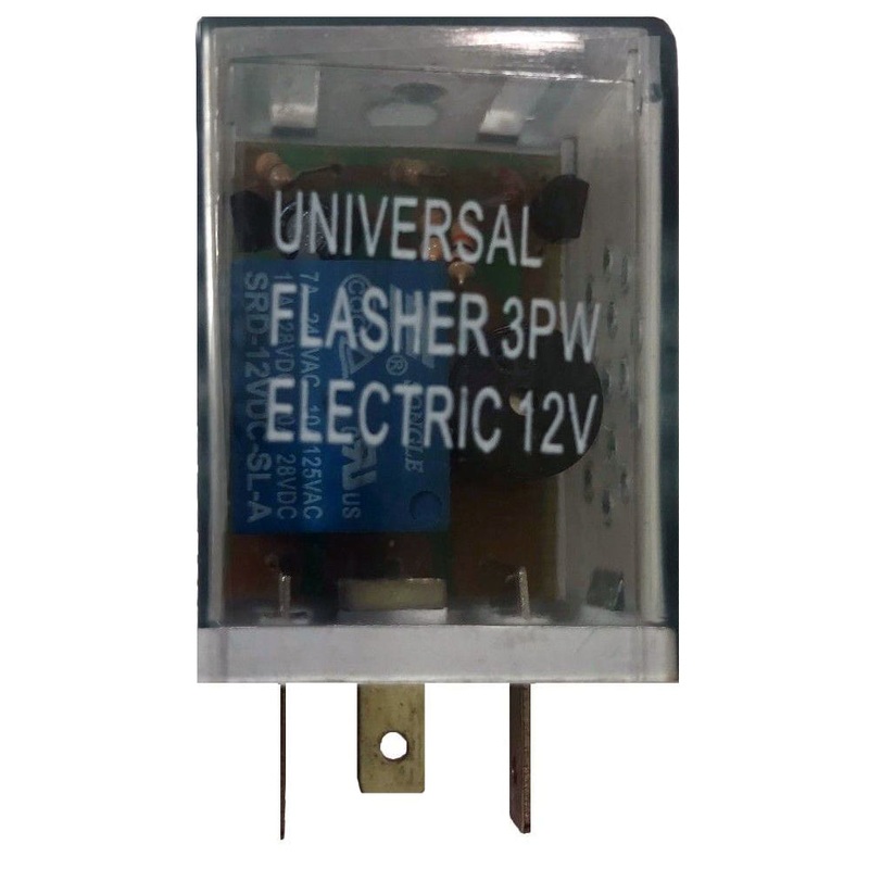Automotive Loud 3 Pin Universal Turn Signal Flasher Relay 12V Replaces 2 Prong – 1 or 10 Pack