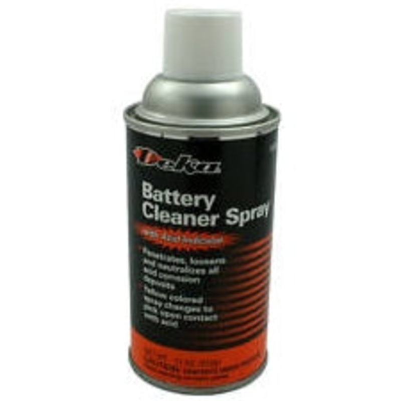 Battery Cleaner Spray with Acid Indicator- Penetrate, loosen and neutralize acid corrosion 11oz can