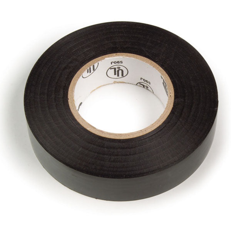 Black PVC Electrical Tape – 3/4 x 66′ – CSA Rated – Abrasion & Moisture Resistant – 1 or 10 Pack