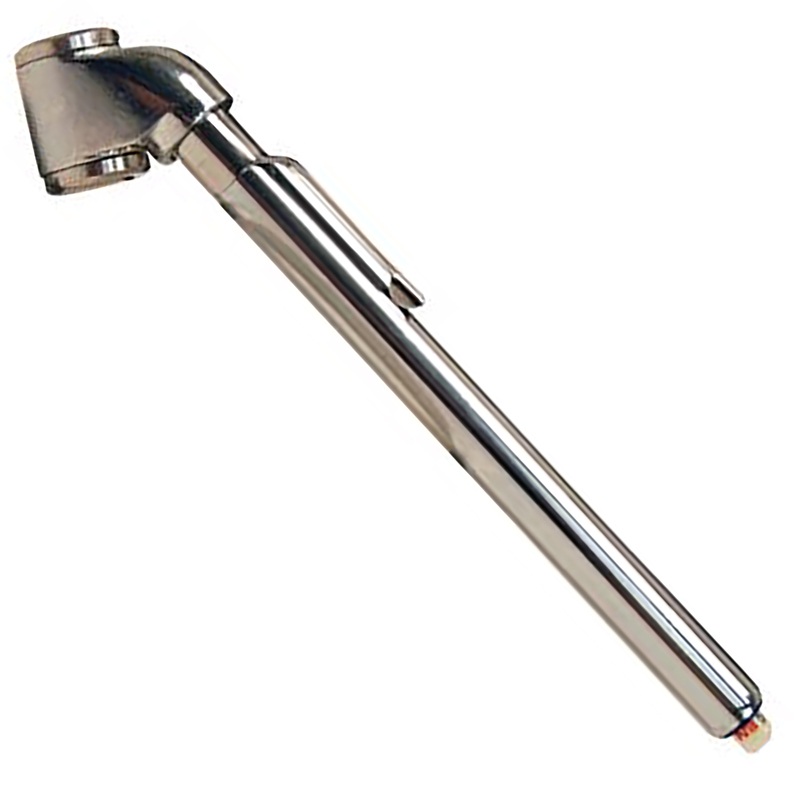 Dual Pencil Style Tire Gauge 20-120 PSI Chrome Plated With Plastic Bar