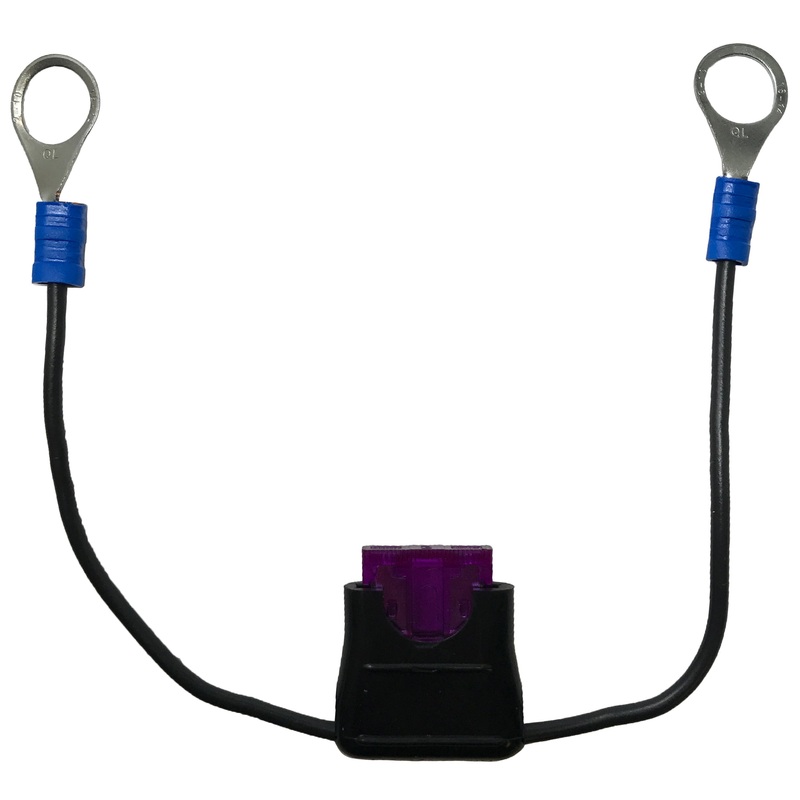 Fuse Link with 16 Gauge ATC/ATO Fuse Holder, Low Amp Fuse & 3/8 Rings