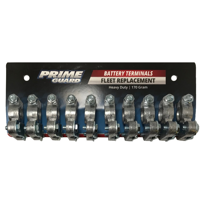 Heavy-Duty Top Post Battery Terminals Fits 1-4/0 Gauge Cables – Card of 10