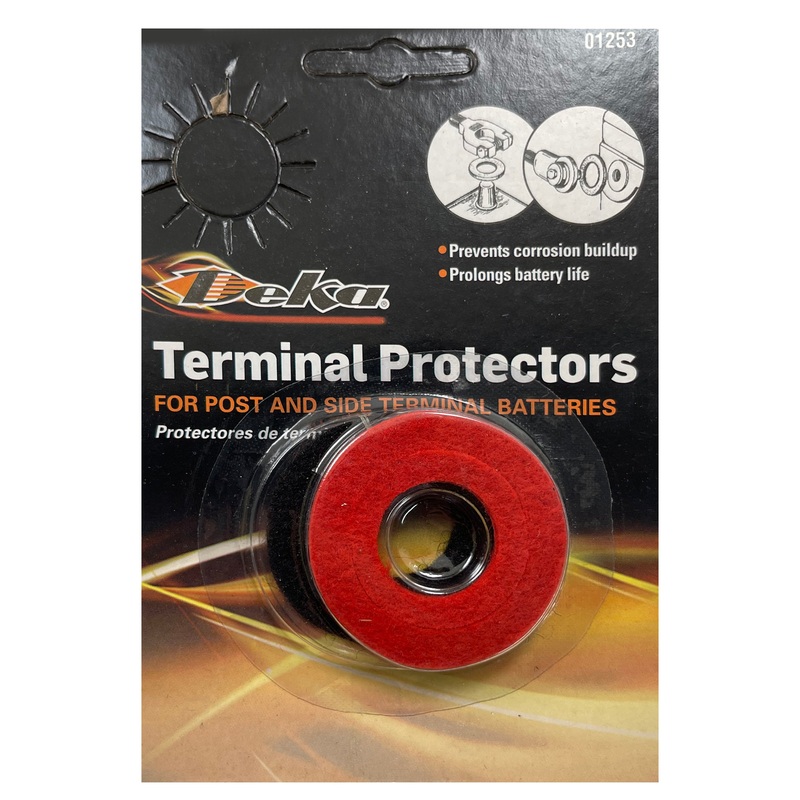 Post Terminal Protectors Red/Black Top/Side Combo