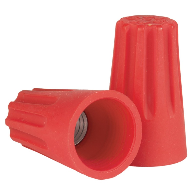 Red Screw On Connector 18-10 Gauge Wire Nuts – 100 Pack