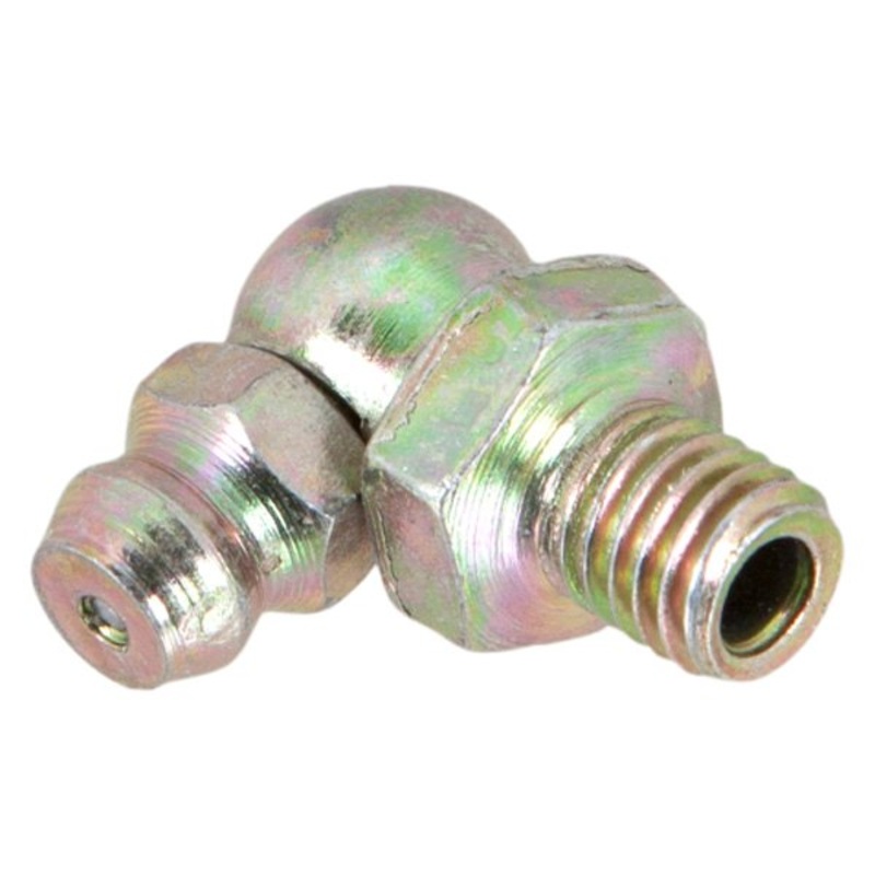 Short 90 Degree Grease Fitting – 1/4 x -28 SAE – 10 Pack