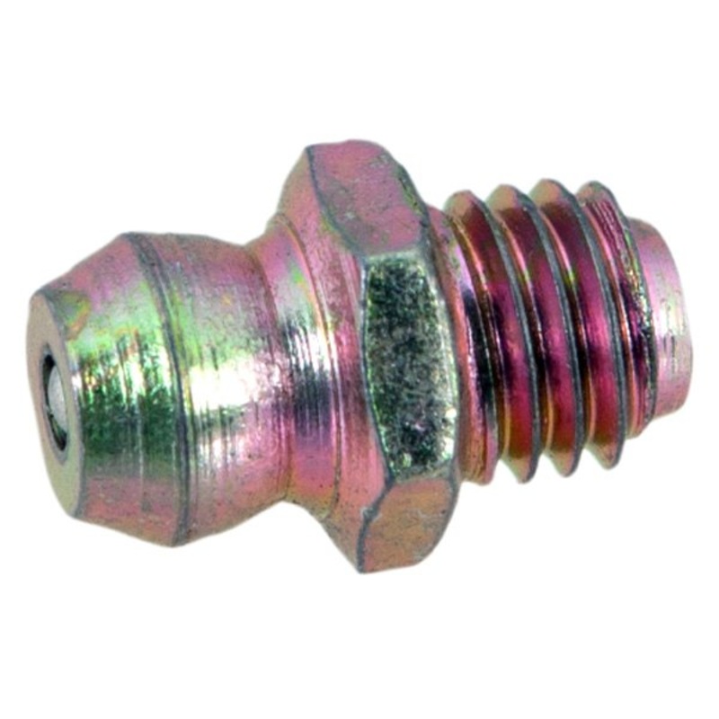 Short Straight Grease Fitting – 1/4 x -28 SAE – 10 Pack