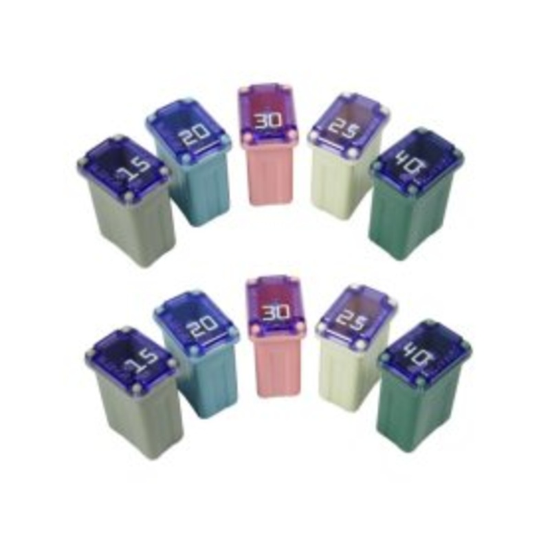 10 Piece Micro JCase Fuse Assortment – 2 Each of 5 Types