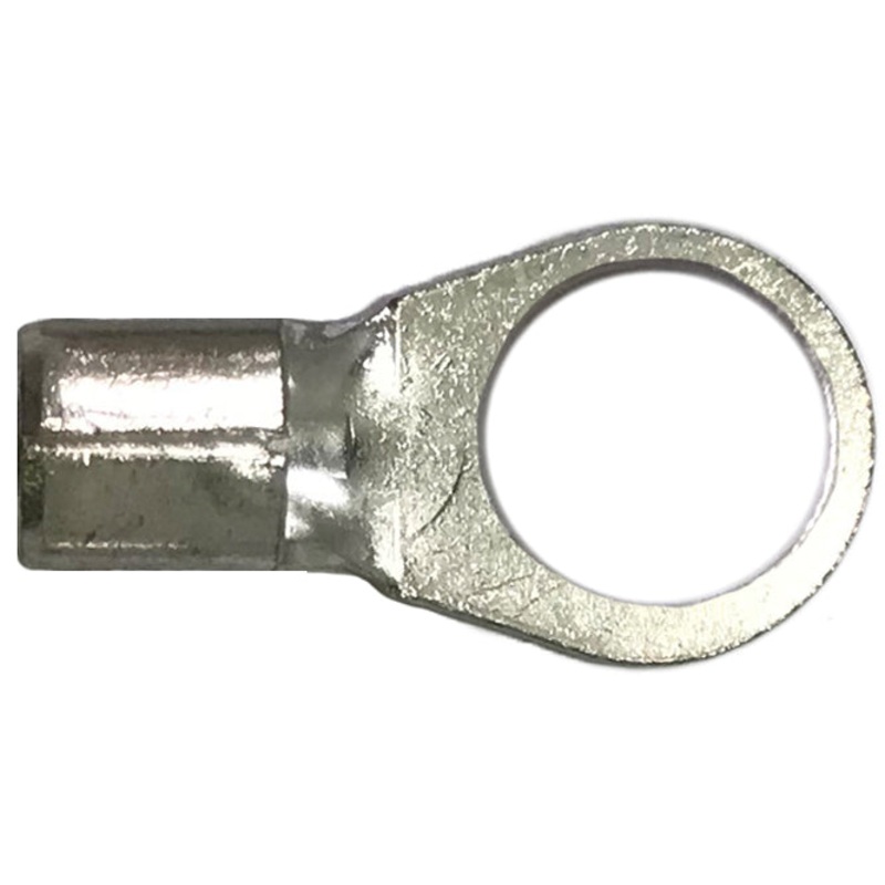 6 AWG Non-Insulated Ring Terminal – 1/2 Stud – 25 to 1000 Pack – Made in USA