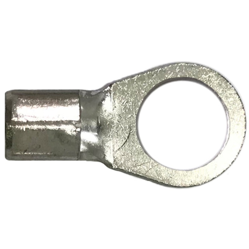 6 Gauge Non-Insulated Ring Terminal – 5/16 Stud – 25 to 1000 Pack – Made in USA
