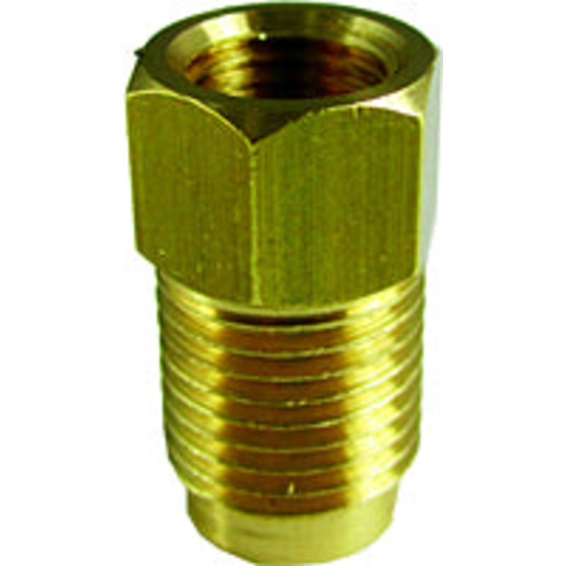 Brass Brake Line Adapter, 5/16 in, (1/2 in -20), 1/4 in, (7/16 in -24) 5 pack